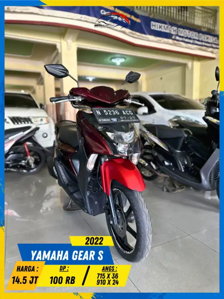 YAMAHA GEAR S 2022 MURAH BERKUALITAS BOSS HIKMAH MOTOR KEPUH MALANG