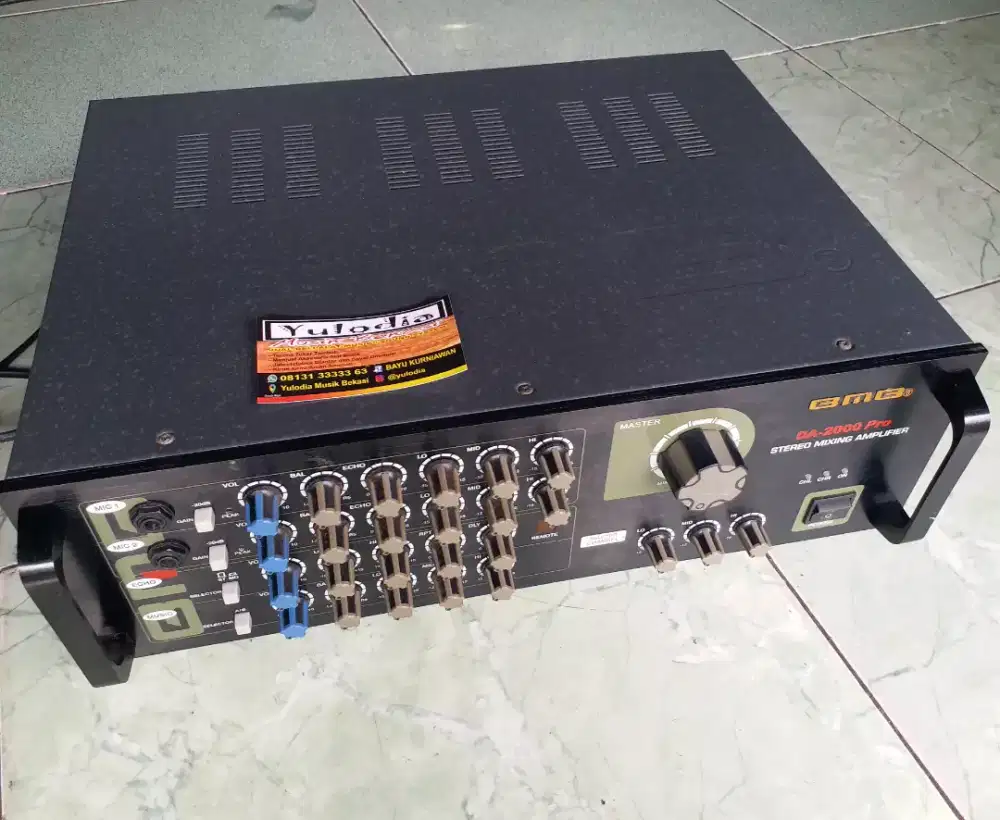 YULODIA BEKASI-bmb da2000 pro mulus gres dan segel ampli karaoke