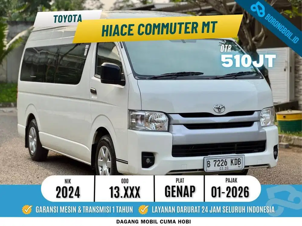 HIACE COMMUTER LINE 2024 MANUAL ( KM 13 RB LOW)