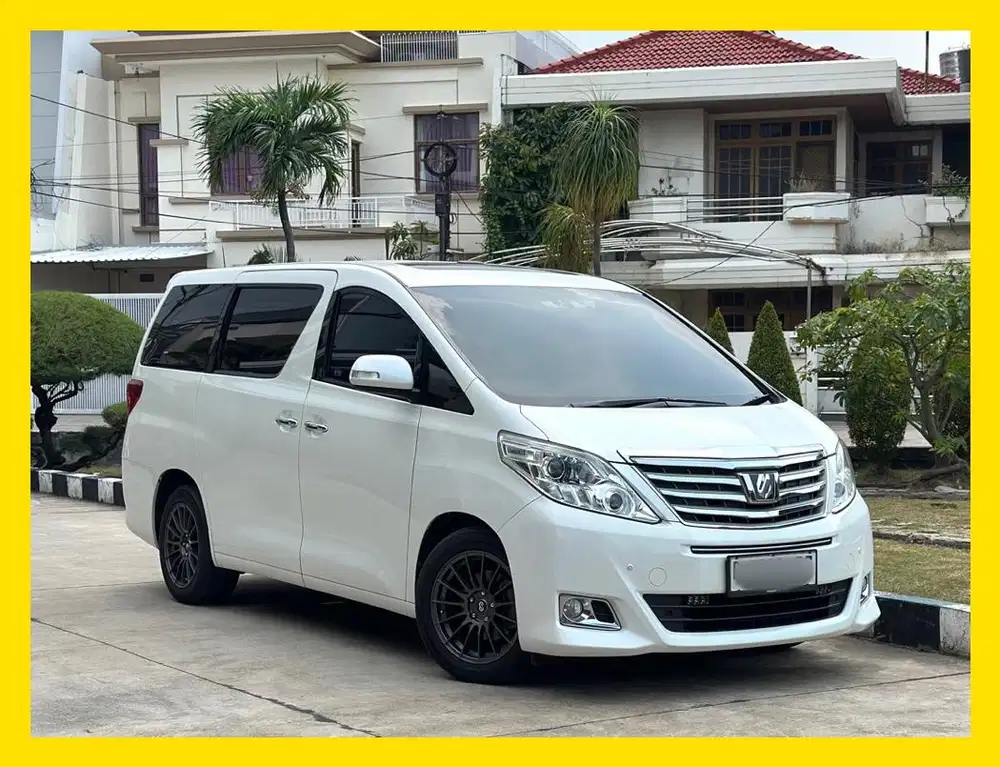 Toyota Alphard G ATPM 2.4 Tahun 2012 Warna Putih Pajak Panjang LOW KM