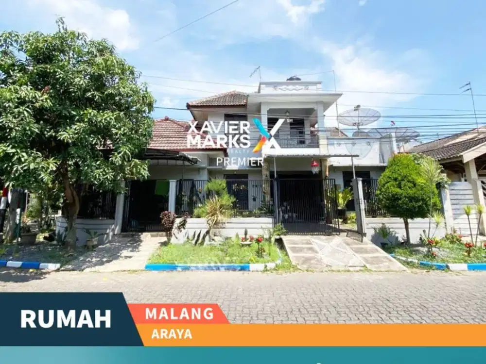 Rumah SHM Hook Terawat Siap Huni di Kawasan Elit Araya Malang