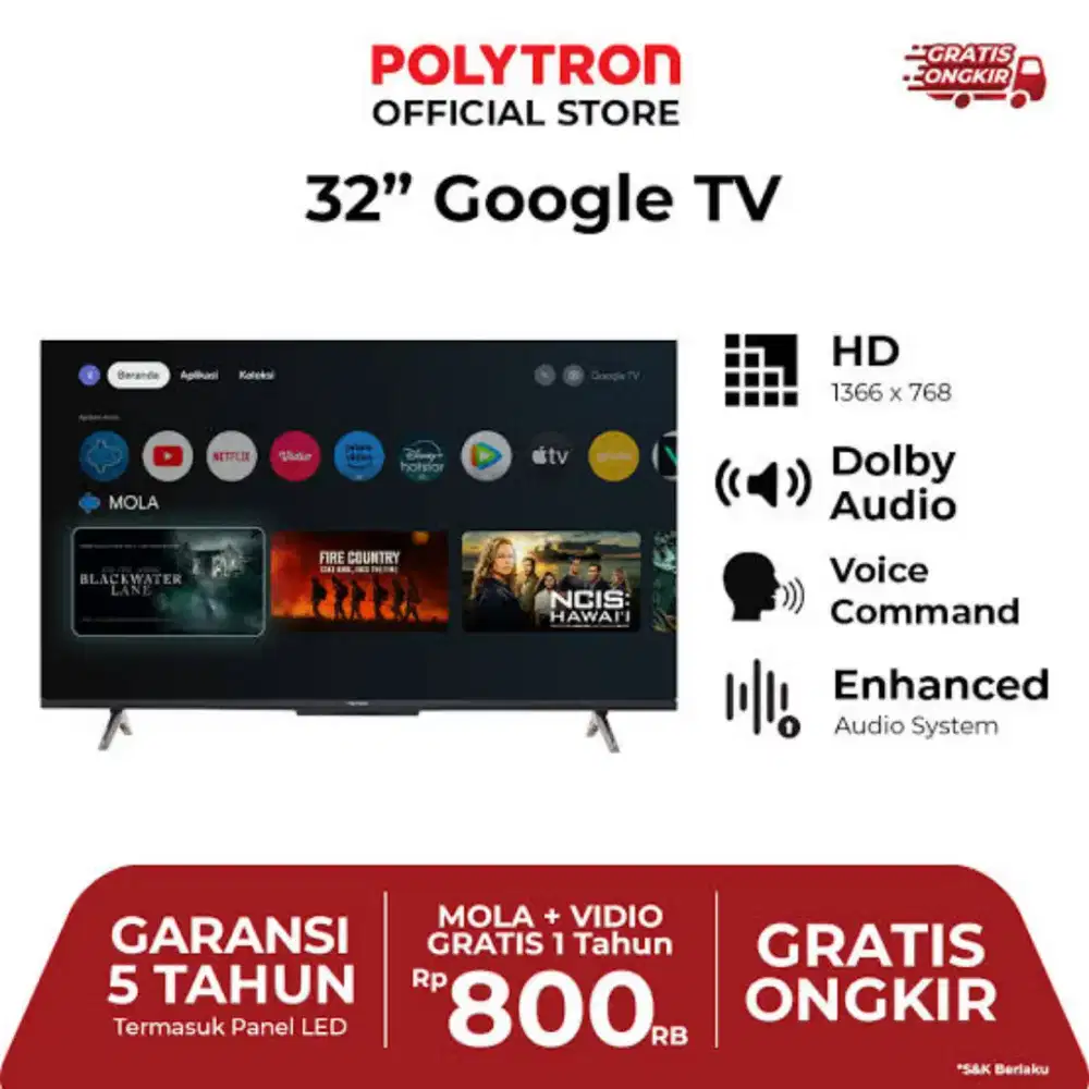 Polytron 32in google tv 32rg5059
