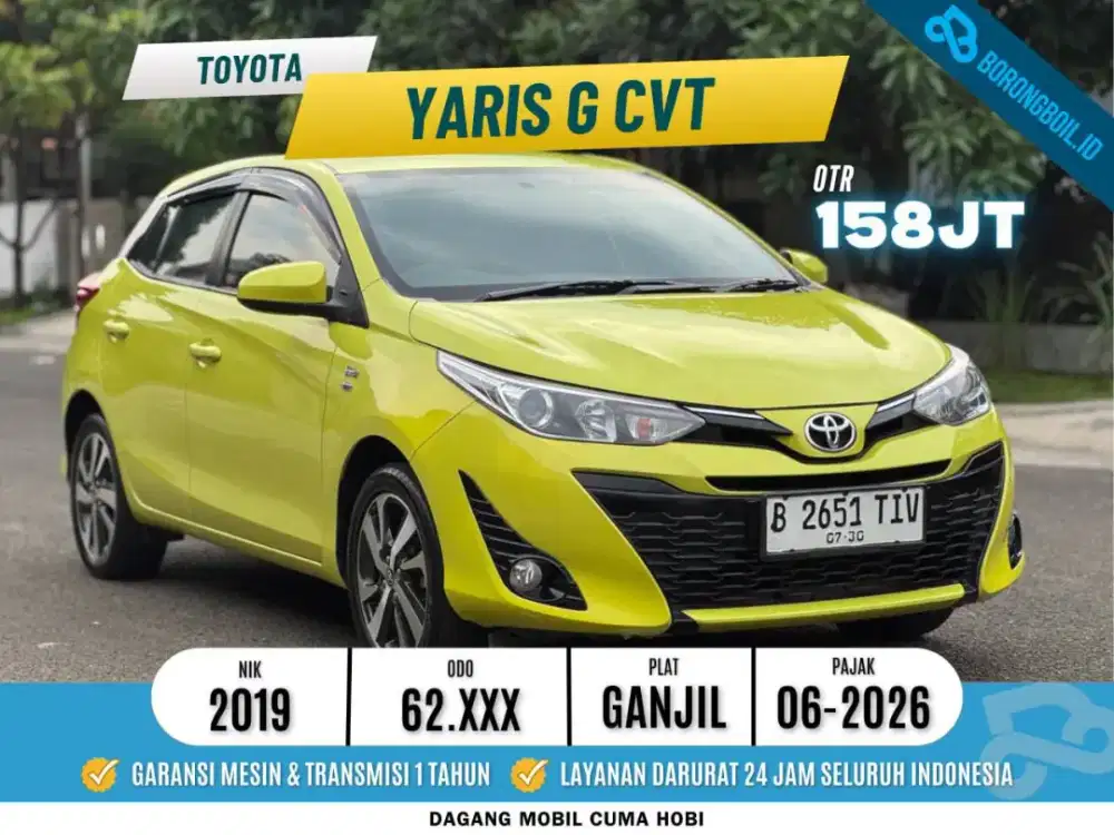Toyota Yaris G 1.5 AT 2019