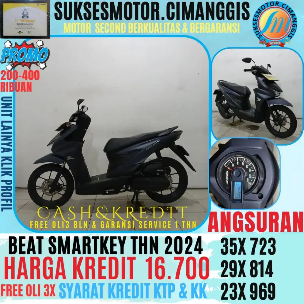 BEAT SMARTKEY PROMOTERMURAH CASH BACK UPTO 700 ROBUAN FREE OLI