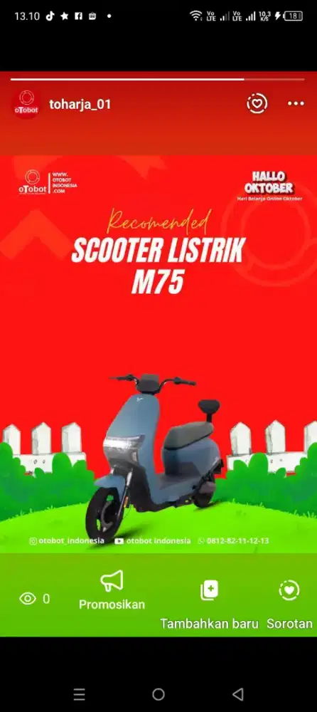 sepeda listrik m75