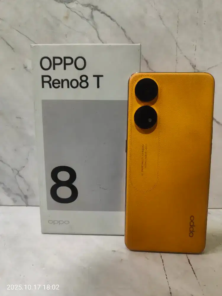Oppo Reno 8T ram 8/256 fullset no minus no cacad like new kamera jern
