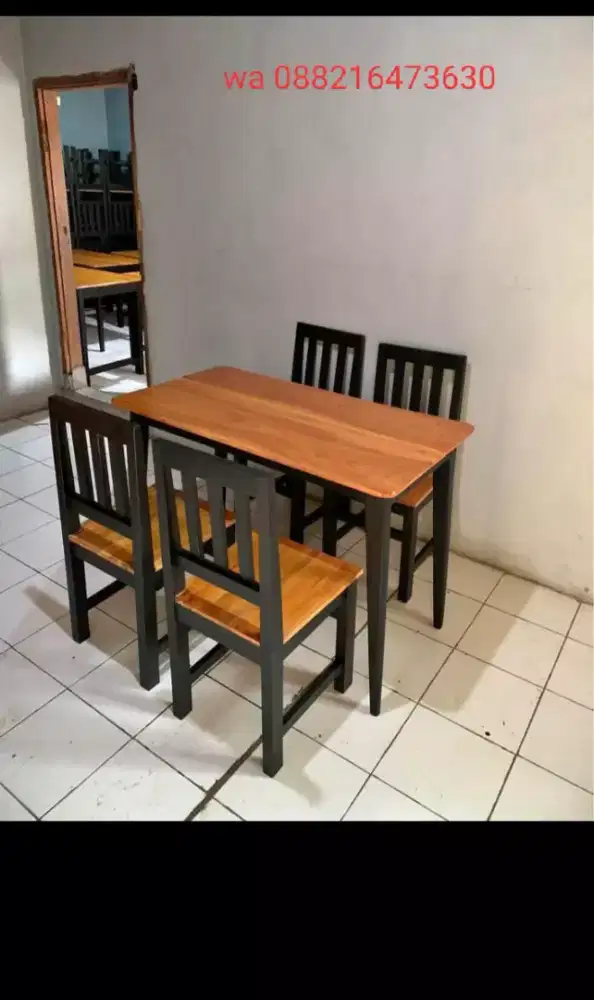 Meja kursi makan cafe