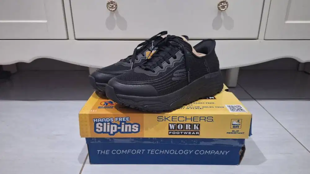 Sepatu SKECHERS - SKE Work Max Cushioning Elite SR - Remmal Original