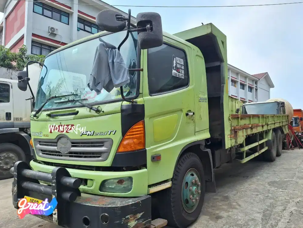 Hino Lohan Tronton FM 260 JW 6×4 Tronton bakBesi Long 9mtran Bio Solar