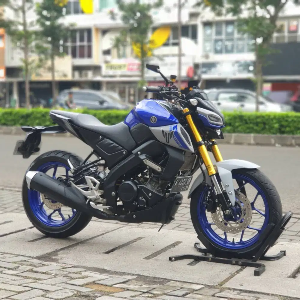 YAMAHA MT15 BIRU 2021 KM LOW PAJAK PANJANG SIAP NGEBUT