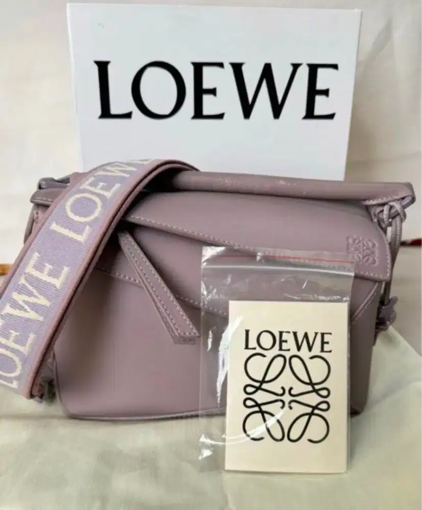 Loewe puzzle bag ungu lilac