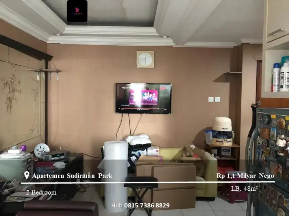 Dijual Apartement Sudirman Park Mid Floor 2BR FF