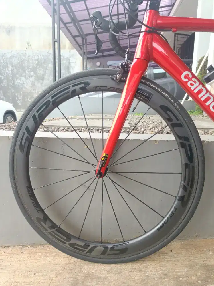 Wheelset superteam carbon 50mm roadbike 700c