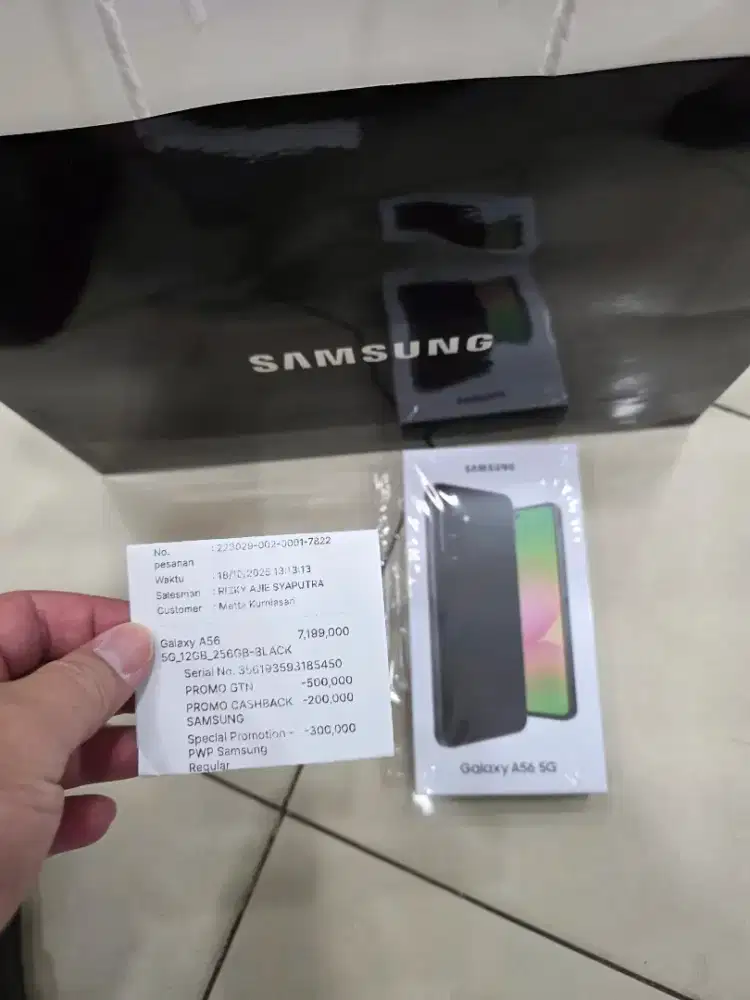 Samsung A56 12/256 black. New open box