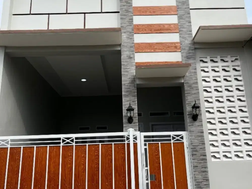 Elegan minimalis SHM cukup 15jt dapat rumah di villa gading harapan 1