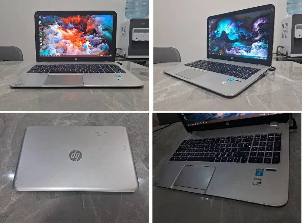 HP Envy Core i7 8Cpu SSD Batre/LCD BARU VGA Dual NVidia KBL Win ORI