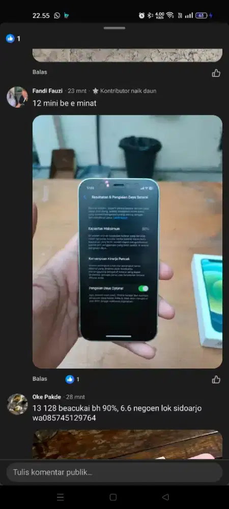 Iphone 12 mini 128Gb beacukai