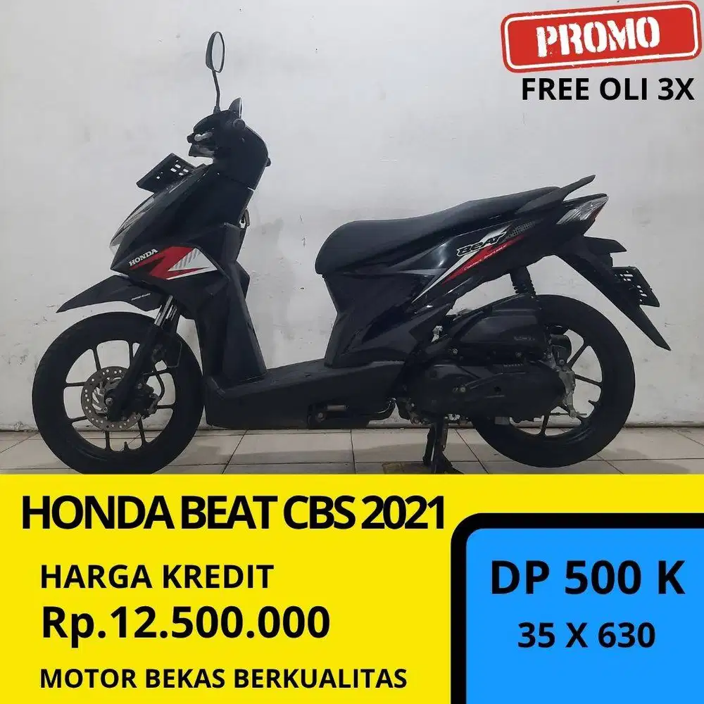 Honda Beat CBS 2021 Free Oli Motor Bergaransi
