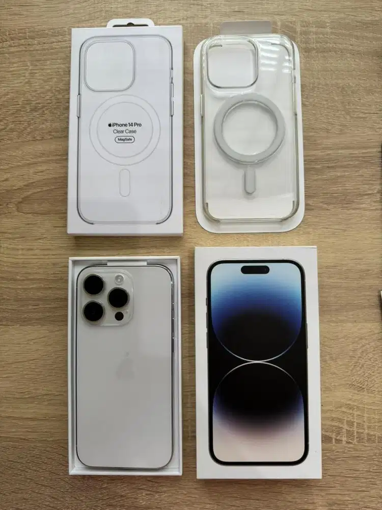 Iphone 14 pro 128 ORIGINAL IBOX (WHITE) + APPLE Clear Case ORIGINAL