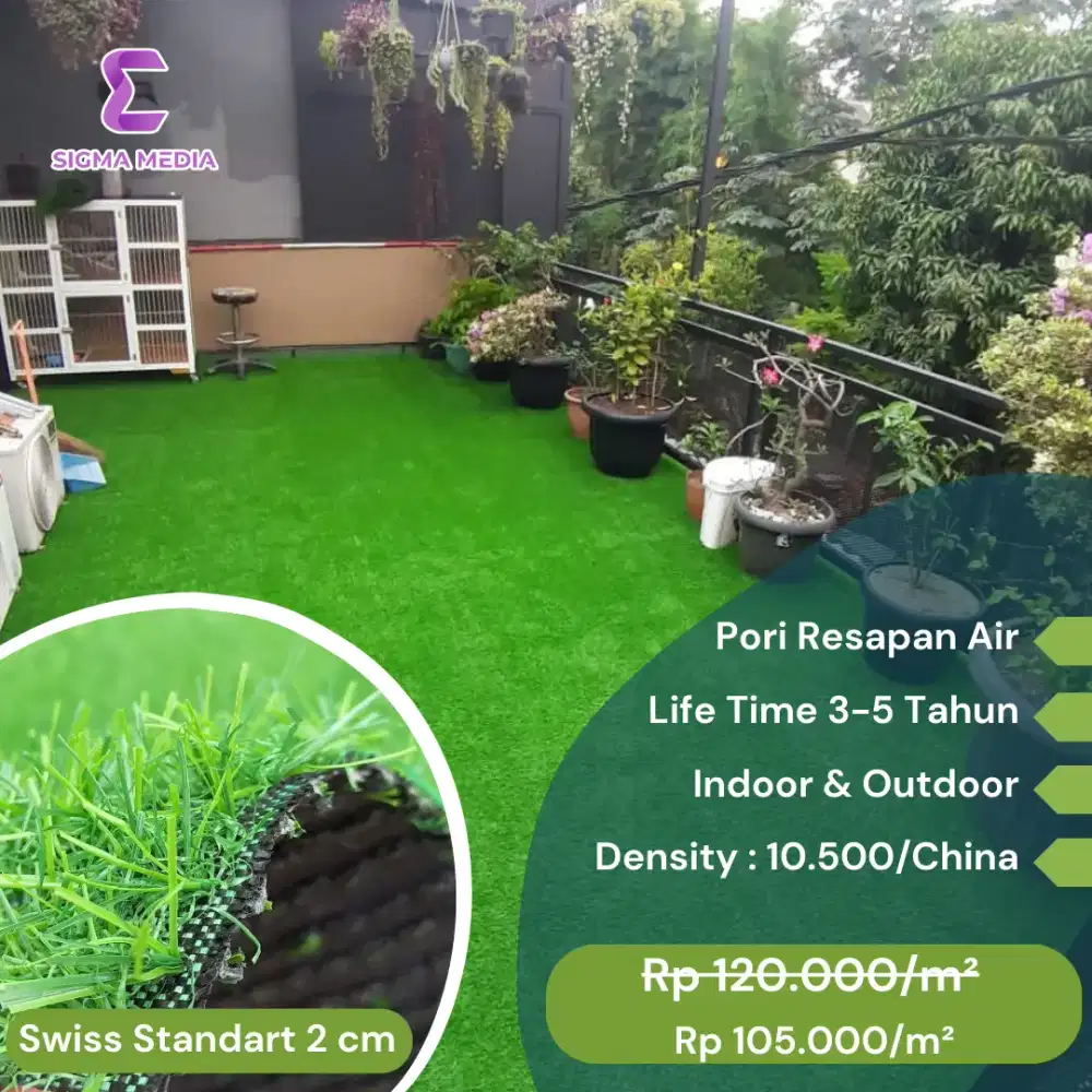 Jual Rumput Sintetis Dekorasi Taman