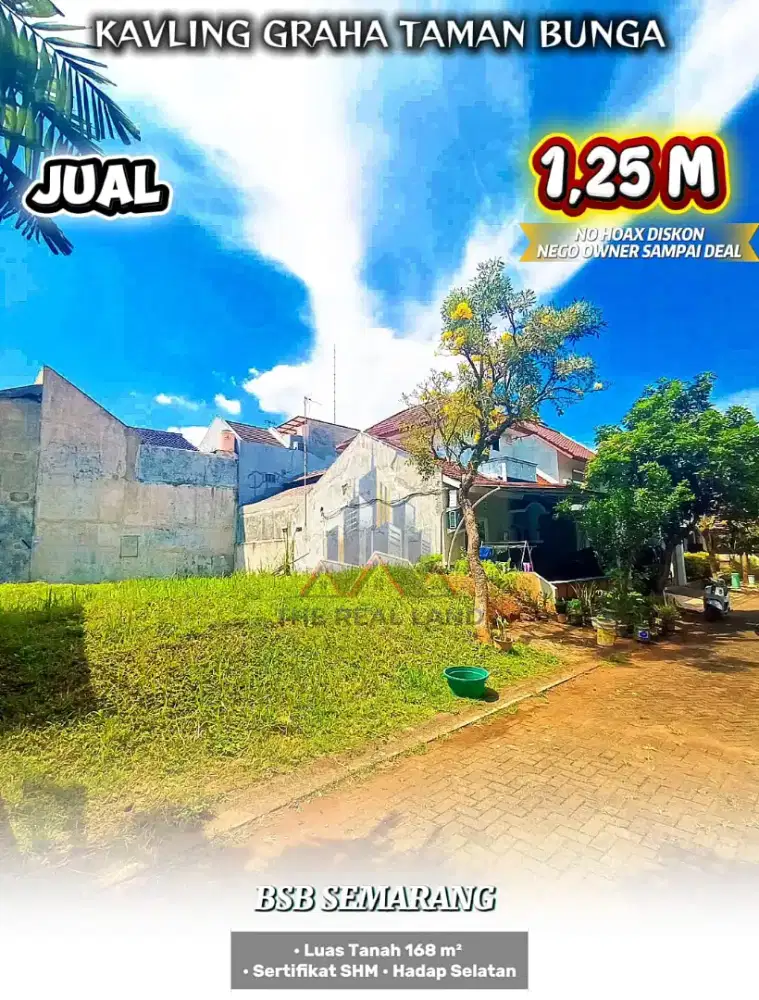KAVLING SHM READY DI GRAHA TAMAN BUNGA BSB SEMARANG