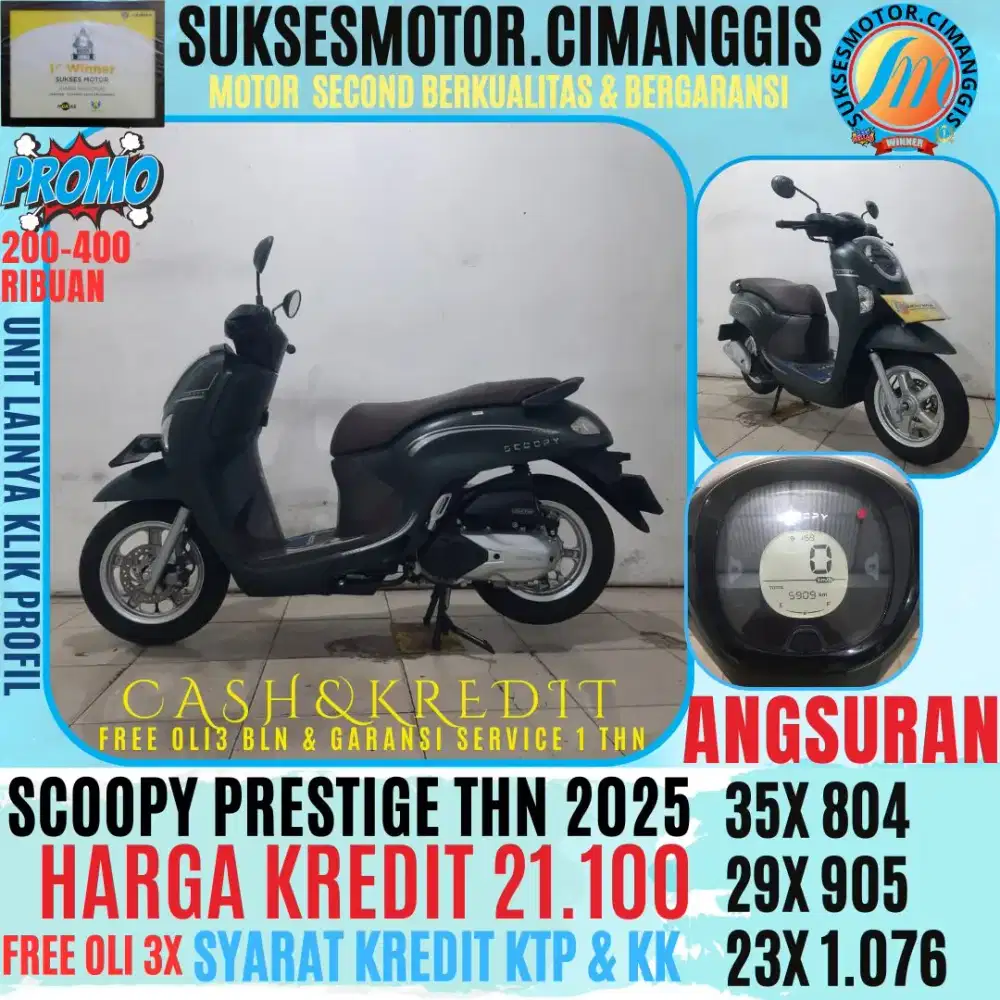 NEW SCOOPY PRESTIGE PROMOTERMURAH KLIK PROFIL UNITLAINYA FREE OLI3X