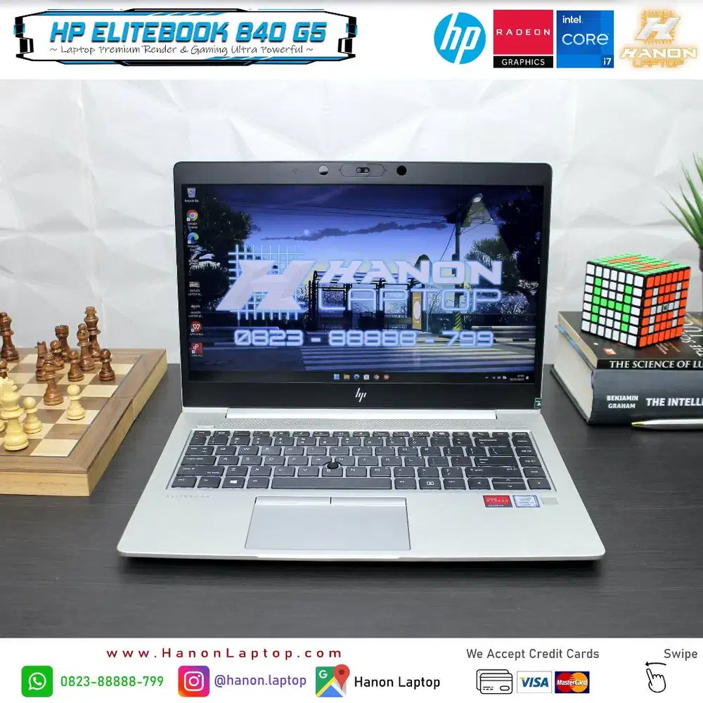 LAPTOP HP ELITEBOOK 840 G5 LIKE NEW CORE I7 RADEON RAM 32GB SSD 1TB