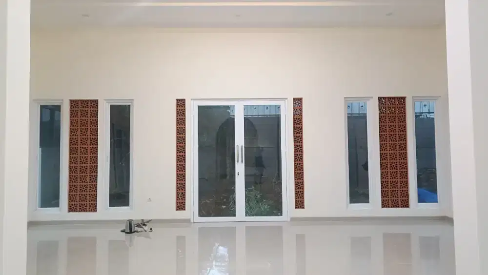 jual pintu double aluminium fullset terima beres dan juga jendela COD