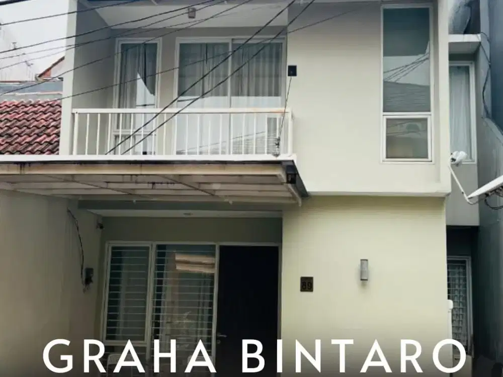Dijual Rumah Dalam Cluster  Murah Sudah Renovasi Siap Huni di Graha Bintaro Jaya