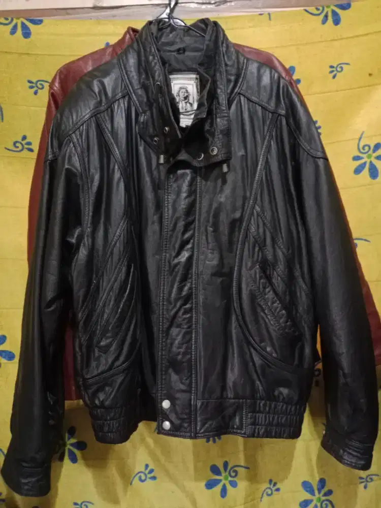 Jaket Kulit Bomber Helen Bull USA