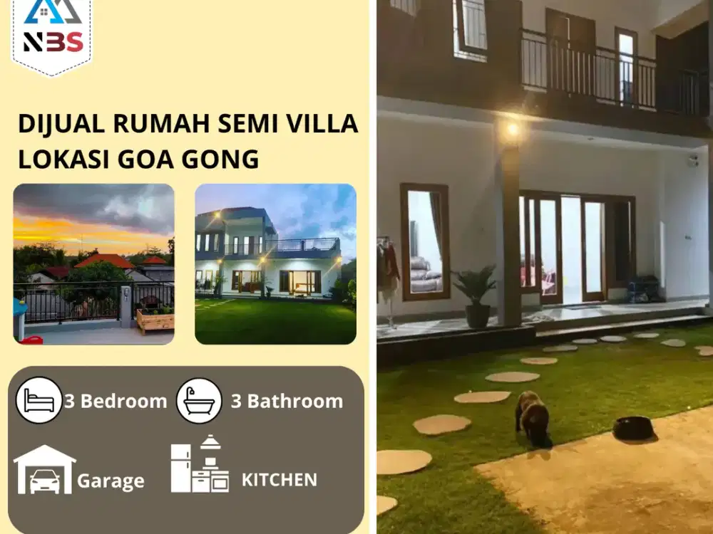 Dijual Rumah Semi Villa Suasana Asri & Sejuk lokasi Ungasan