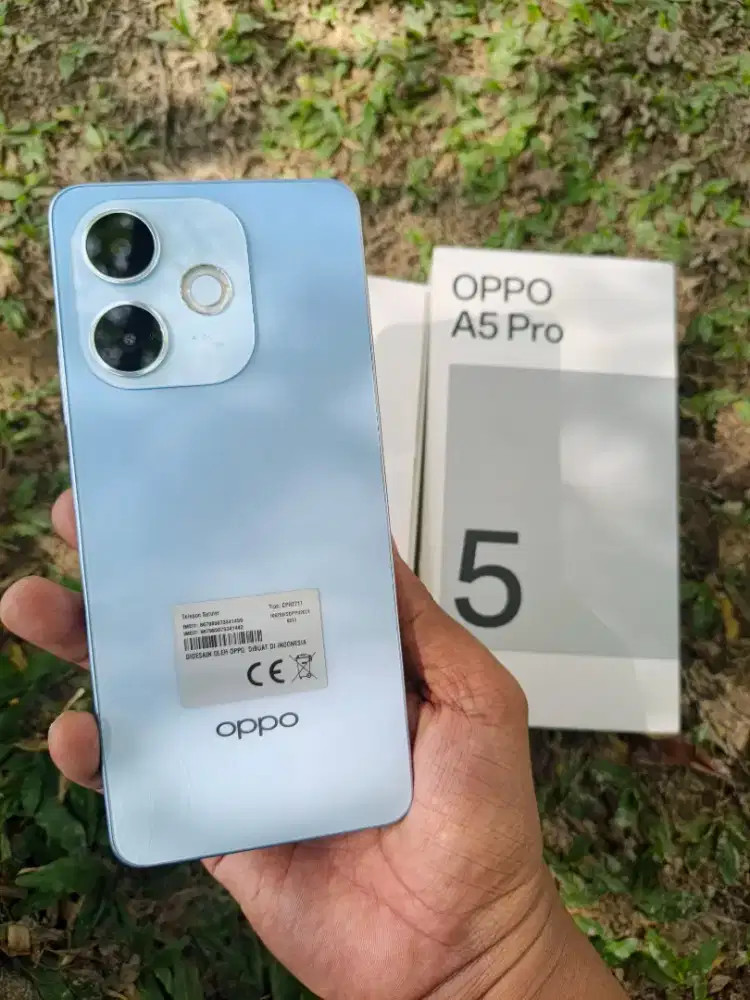 Oppo A5 Pro Biru Varian 8/256 lengkap mulus ori