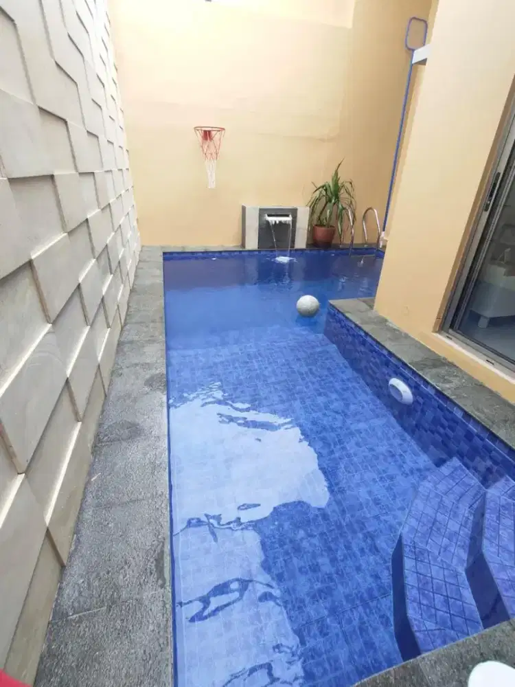 SEWACEPAT! Rumah Furnished swimming pool Di Royal Tajur kota Bogor