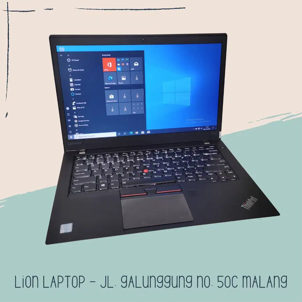 RAM 8GB SSD 256GB Core i5 Slim Lenovo Thinkpad T460s [18|10]