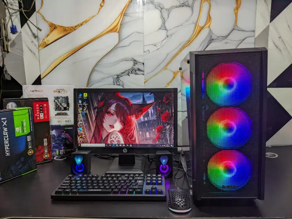 PC FULLSET GAMING CORE I7 3770 RAM 16 GB