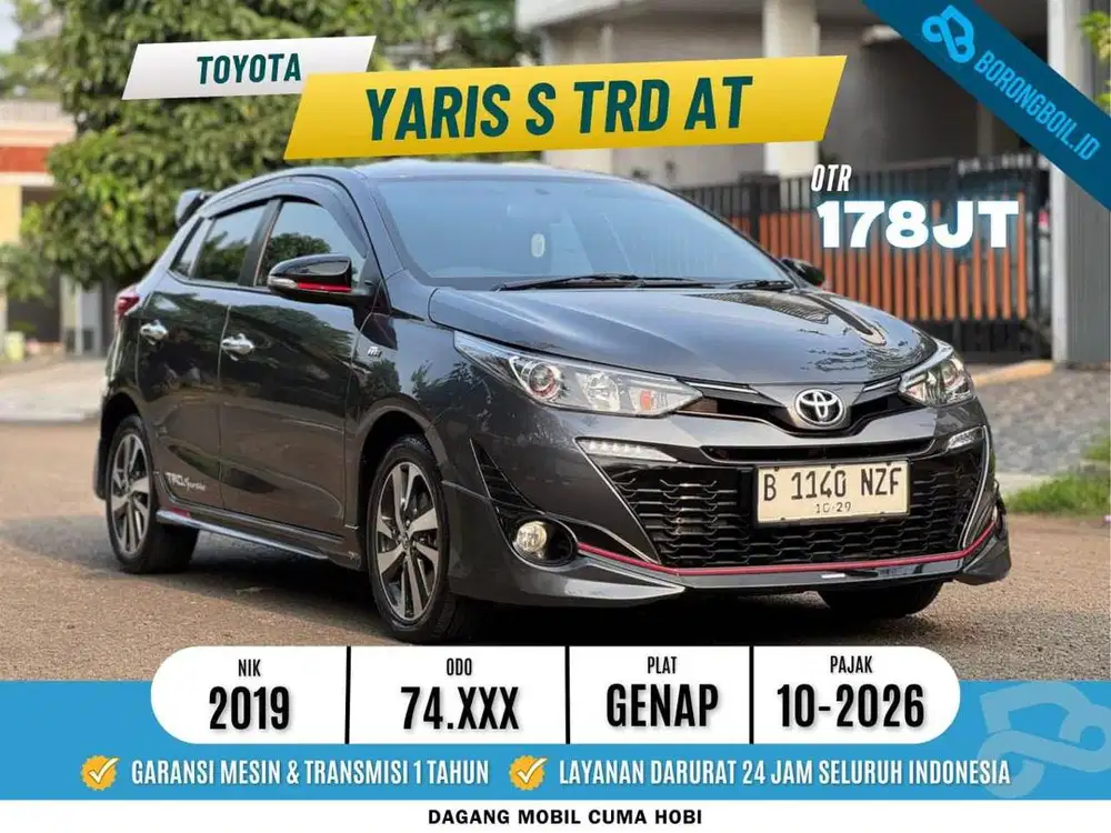 TOYOTA YARIS S TRD AT 2019 ABU SERVICE RECORD FULLSET