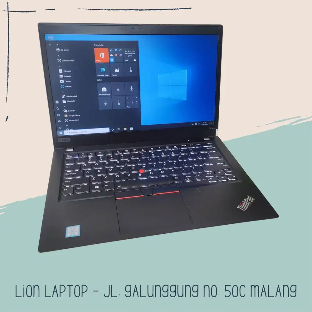 RAM 16GB SSD 512GB Core i5 Slim Lenovo Thinkpad T490s [18|10]
