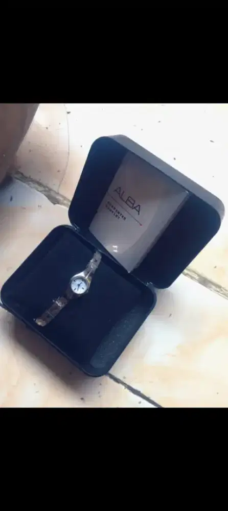 jam tangan wanita alba v401-x232 original