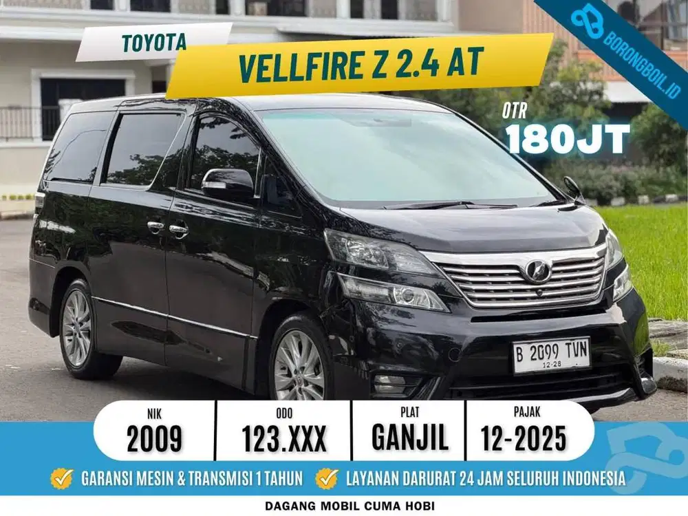 FLASH SALE! TOYOTA VELLFIRE Z 2.4 AT 2009 PREMIUM SOUND