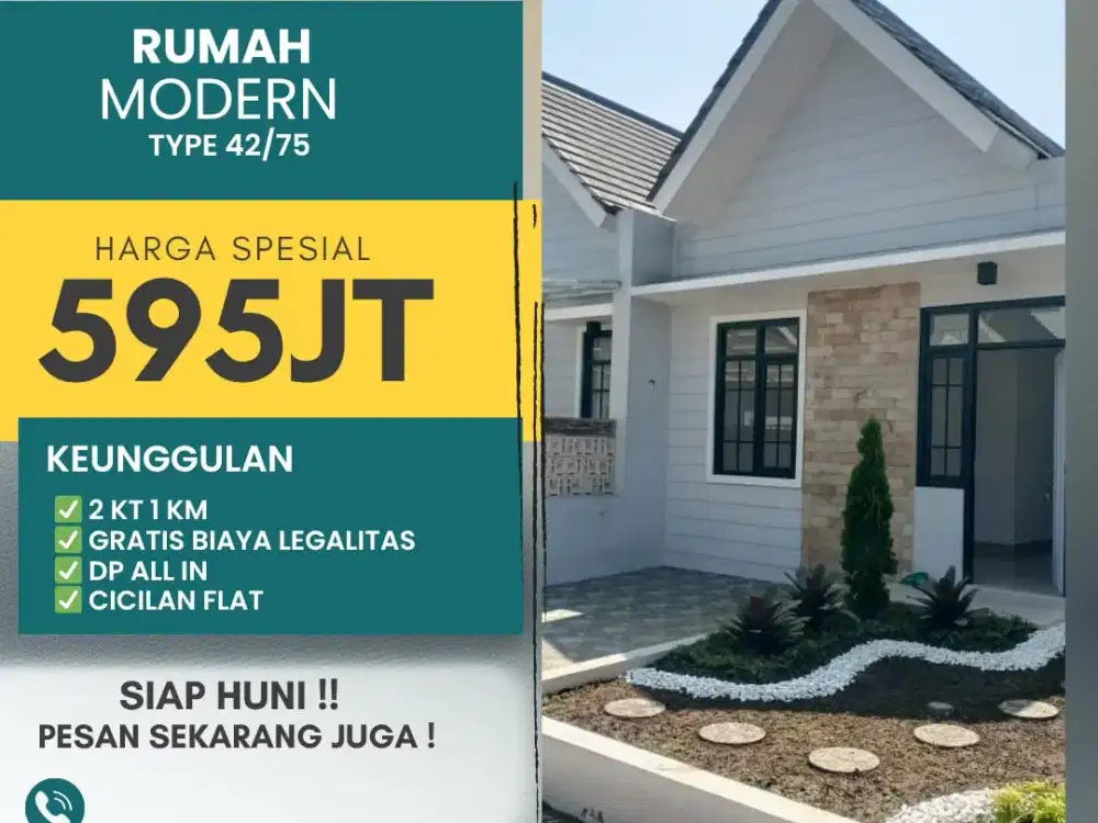 Rimah Luas Harga Puas Siap Huni Udara sejuk di Permana Cimahi