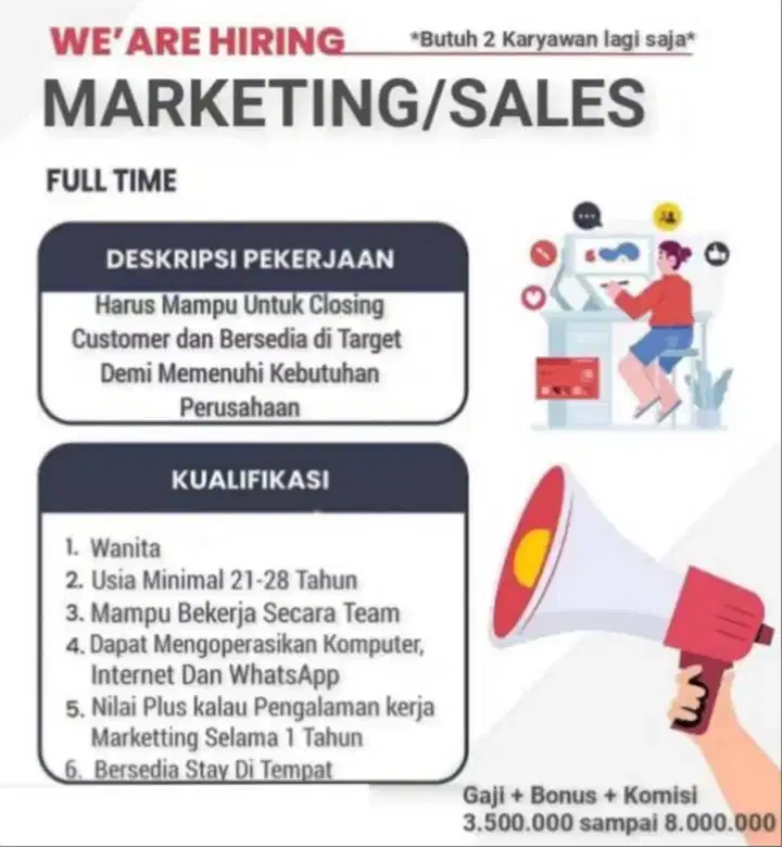 Lowongan Kerja Marketting