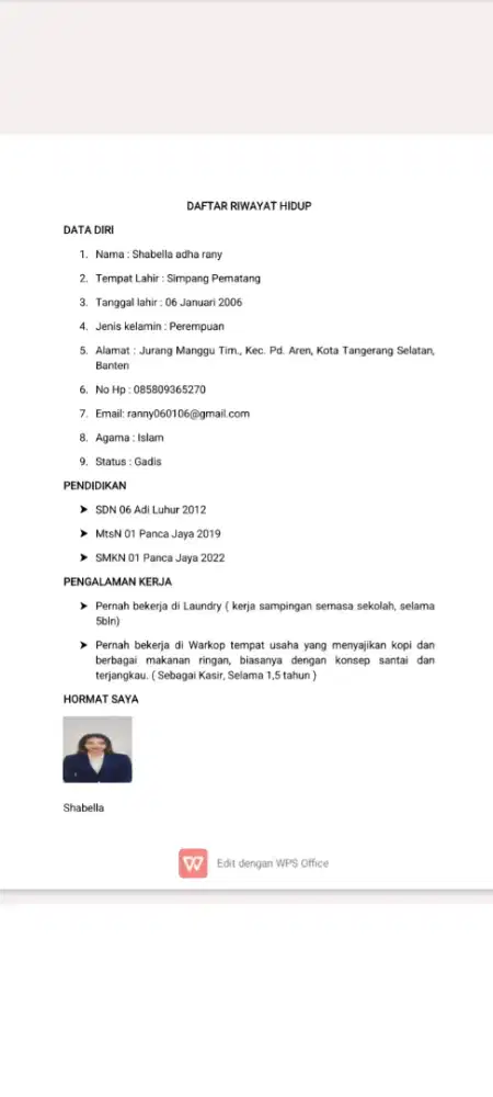 Cari info Lowongan pekerjaan