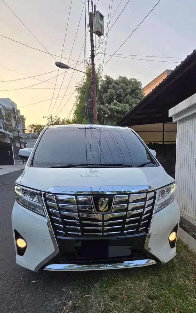 TERMURAH ALPHARD 2.5 X ATPM 2016 ORI WHITE ON BEIGE