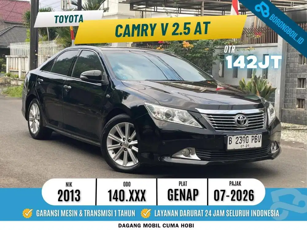 TOYOTA CAMRY V 2.5 AT 2013 PAJAK PANJANG