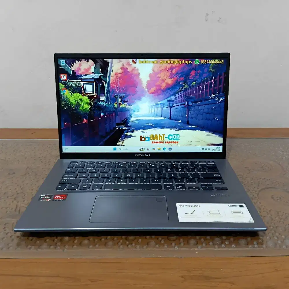 ASUS VIVOBOOK A412DA RYZEN 3 3250U VGA 2GB RAM 8GB SSD 512GB MULUS