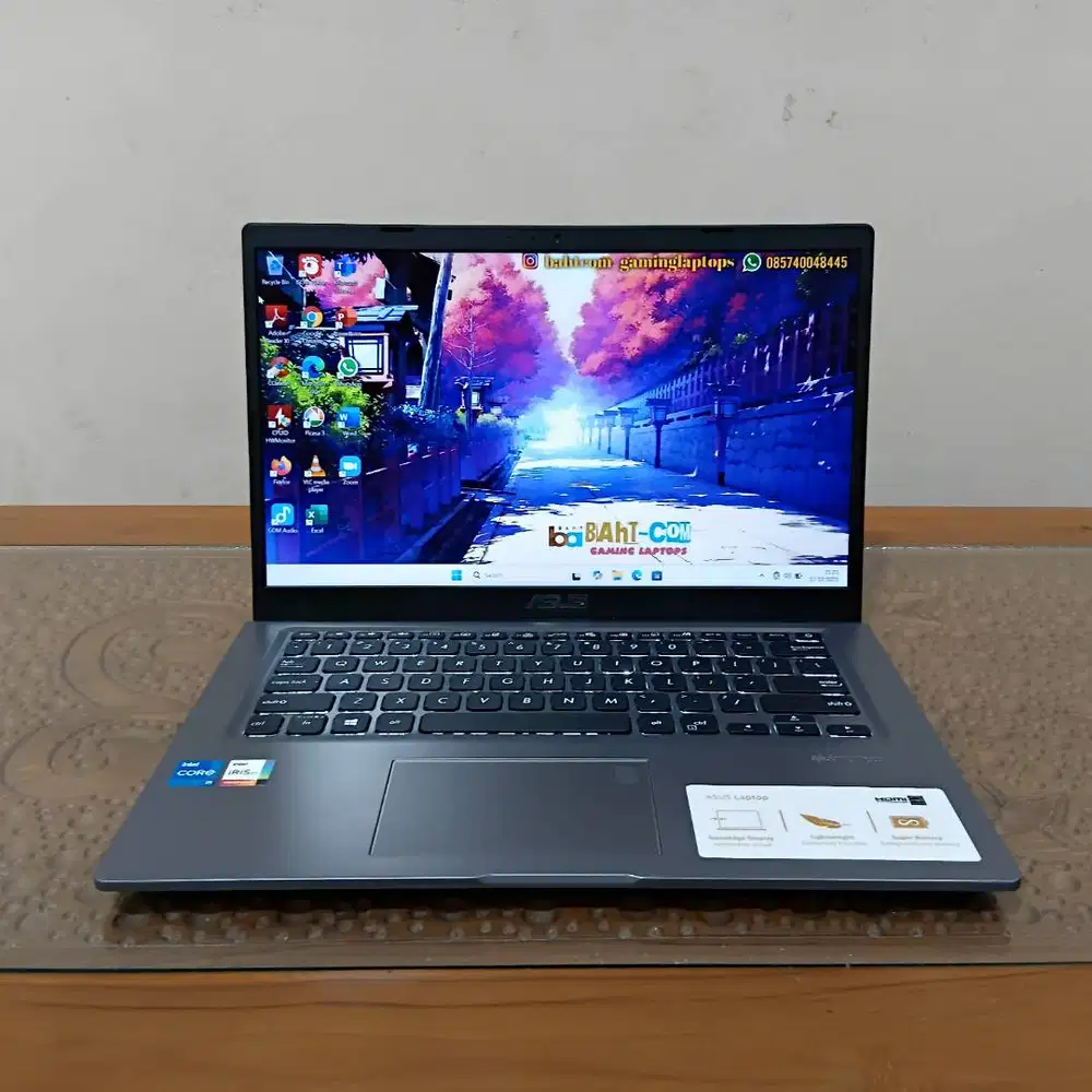 ASUS VIVOBOOK A416EA I5-1135G7 IRIS XE 16GB 512GB FHD BACKLIT MULUS