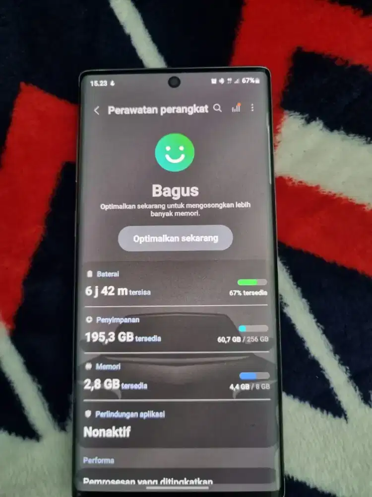 Samsung note 10 8/256gb bekas resmi sein