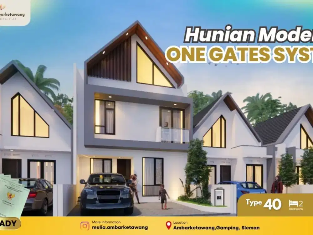DIJUAL RUMAH DEKAT RS PKU GAMPING GRATIS BIAYA AJB