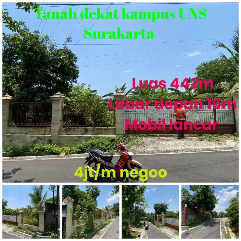 Tanah murah strategis UNS Surakarta