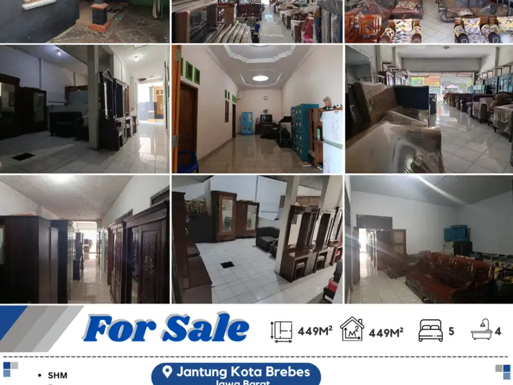 Dijual Ruko Strategis di Jantung Kota Brebes, Jawa Tengah